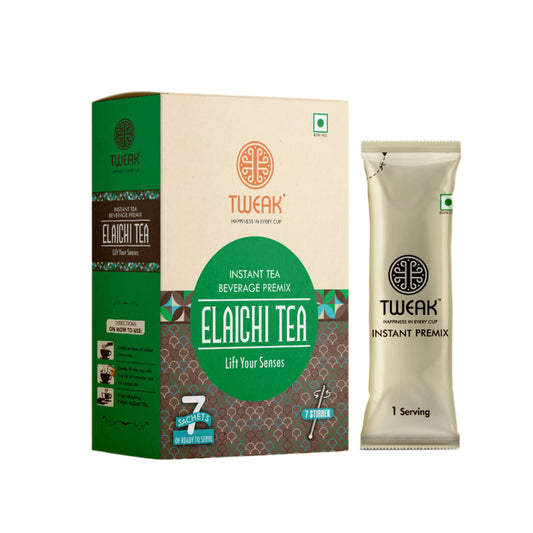 Elaichi Chai (Cardamom Tea) – Tweak Elaichi Tea Sachet Pack (7 × 20 g)