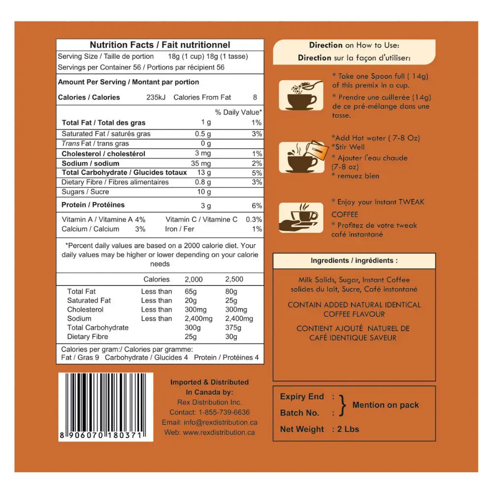 Indian Coffee Instant Premix (Authentic Filter Coffee India Style)