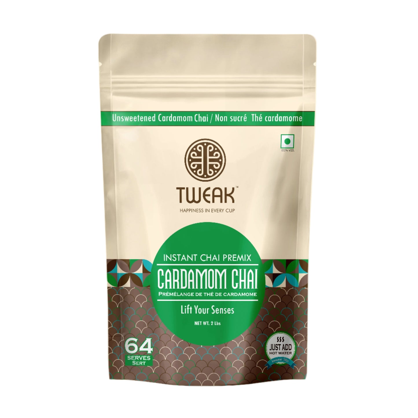 Cardamom Chai (Authentic Elaichi Tea Chai) (No Added Sugar)