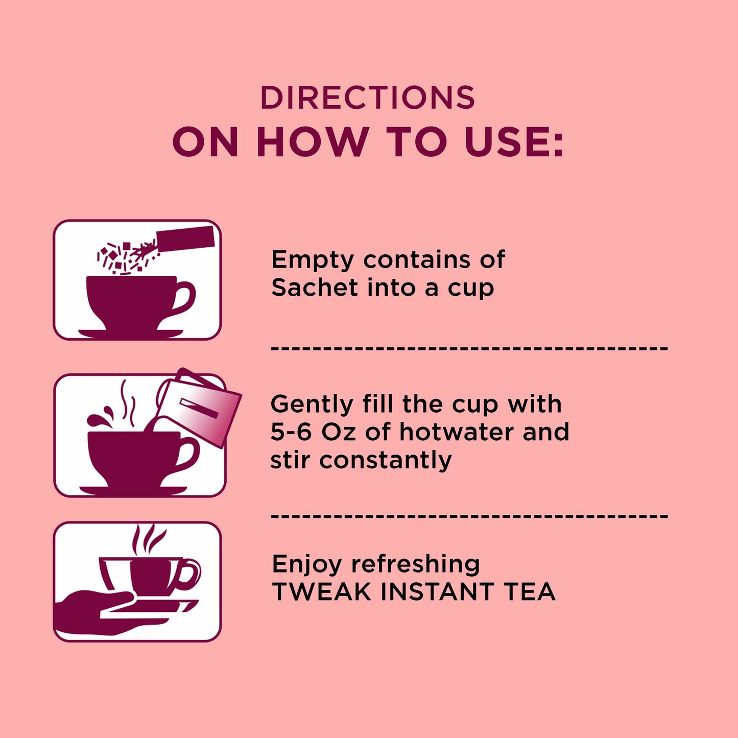 Kashmiri Pink Chai (Instant Pink Tea) – Tweak Pink Tea Sachet Pack (7 × 20 g)