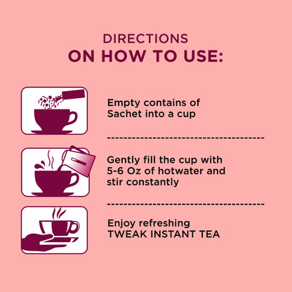 Kashmiri Pink Chai (Instant Pink Tea) – Tweak Pink Tea Sachet Pack (7 × 20 g)