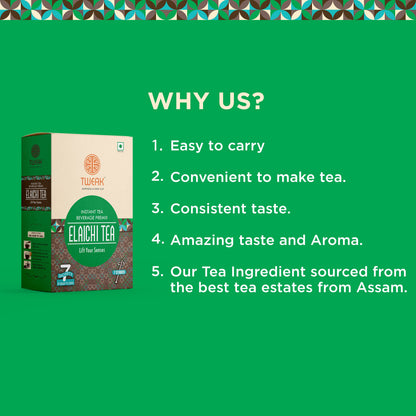 Elaichi Chai (Cardamom Tea) – Tweak Elaichi Tea Sachet Pack (7 × 20 g)
