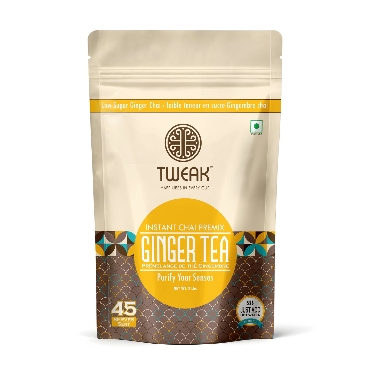 Ginger Chai Instant Premix (Low Sugar)