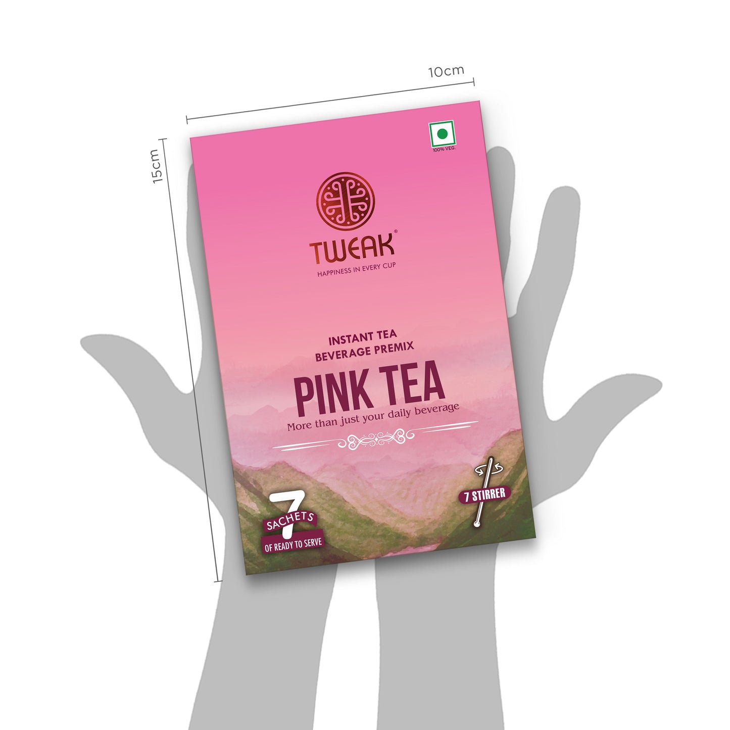 Kashmiri Pink Chai (Instant Pink Tea) – Tweak Pink Tea Sachet Pack (7 × 20 g)