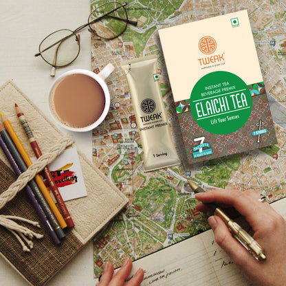 Elaichi Chai (Cardamom Tea) – Tweak Elaichi Tea Sachet Pack (7 × 20 g)
