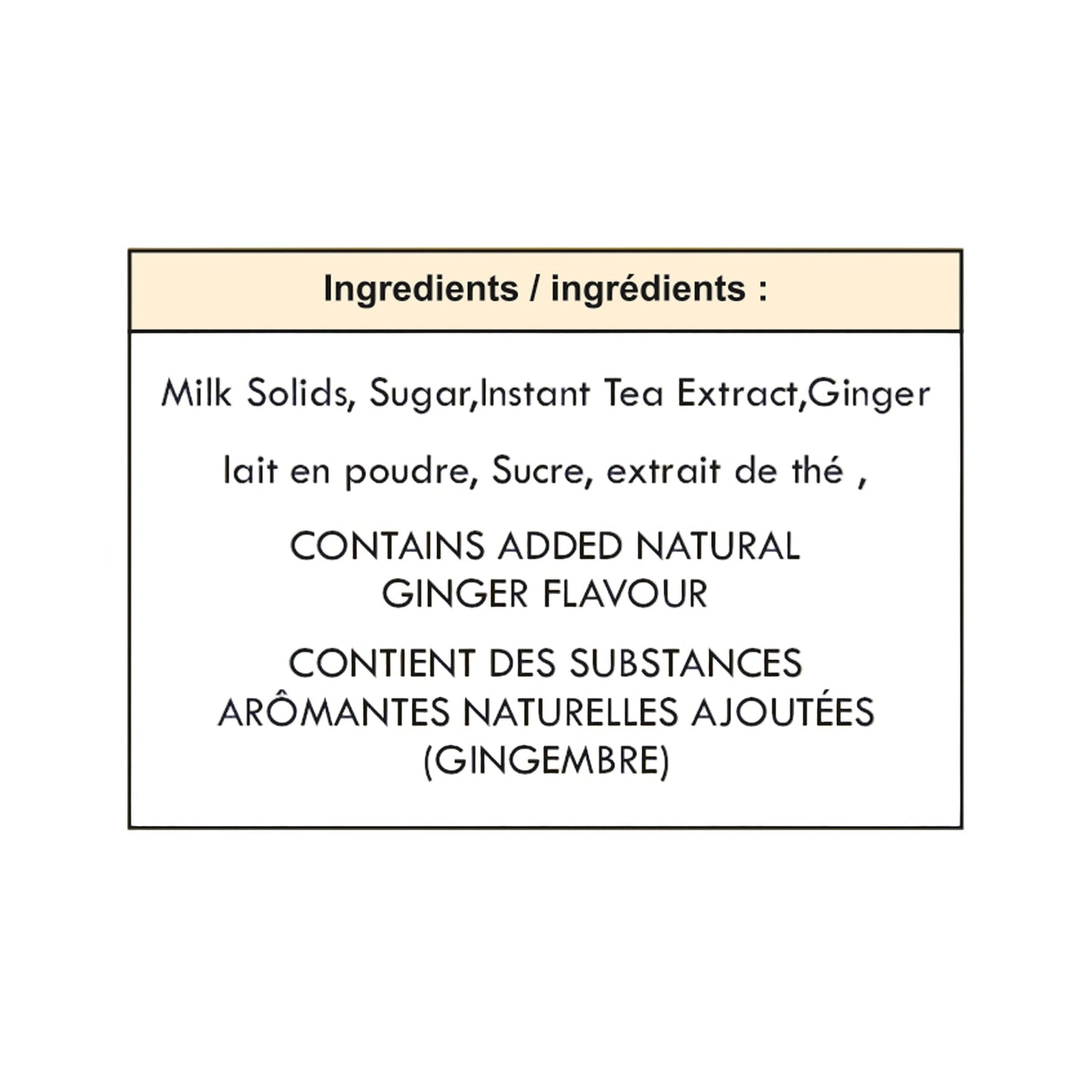 Ginger Chai Instant Premix (Low Sugar)
