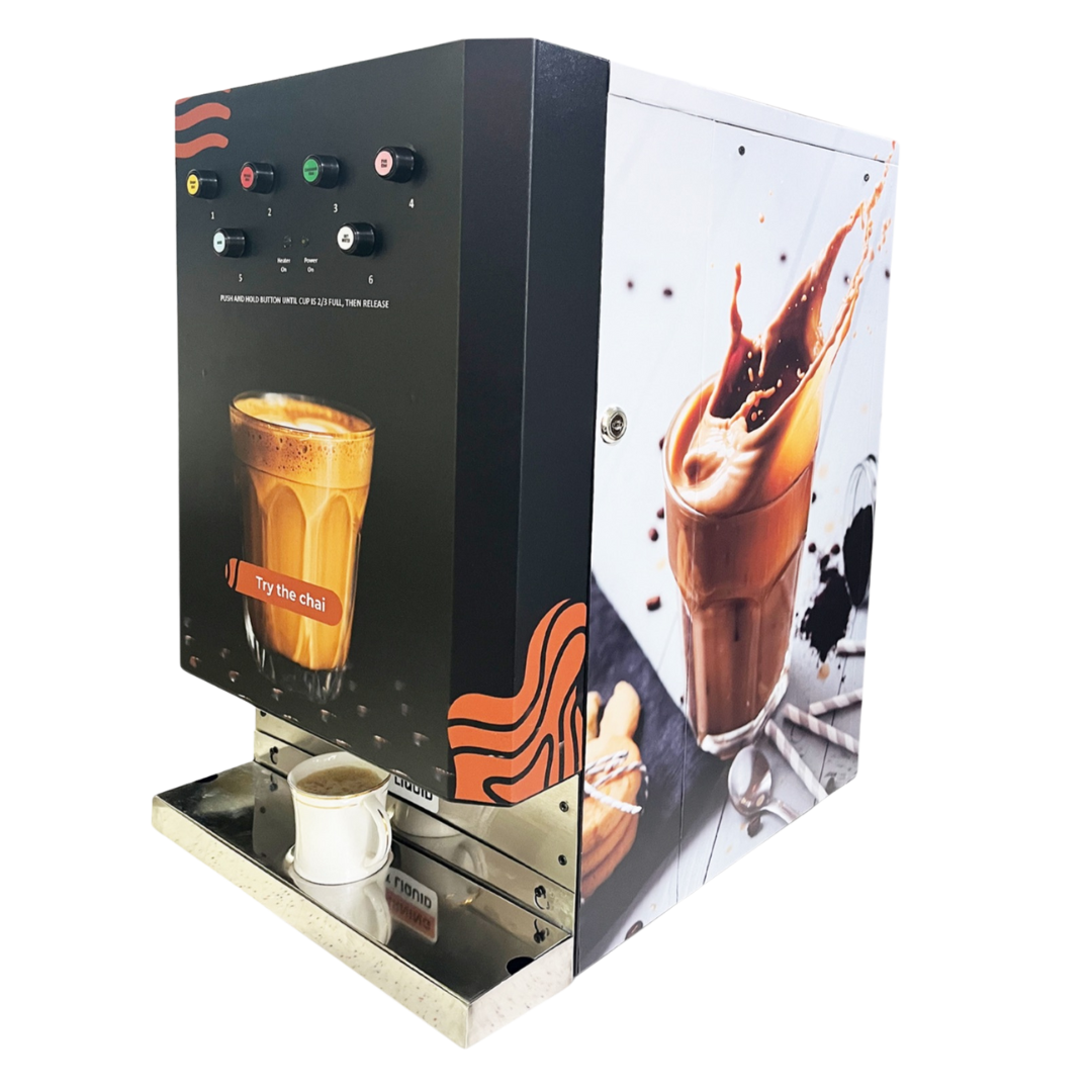 Instant Chai Vending Machine | 4 flavour options (Push Button)