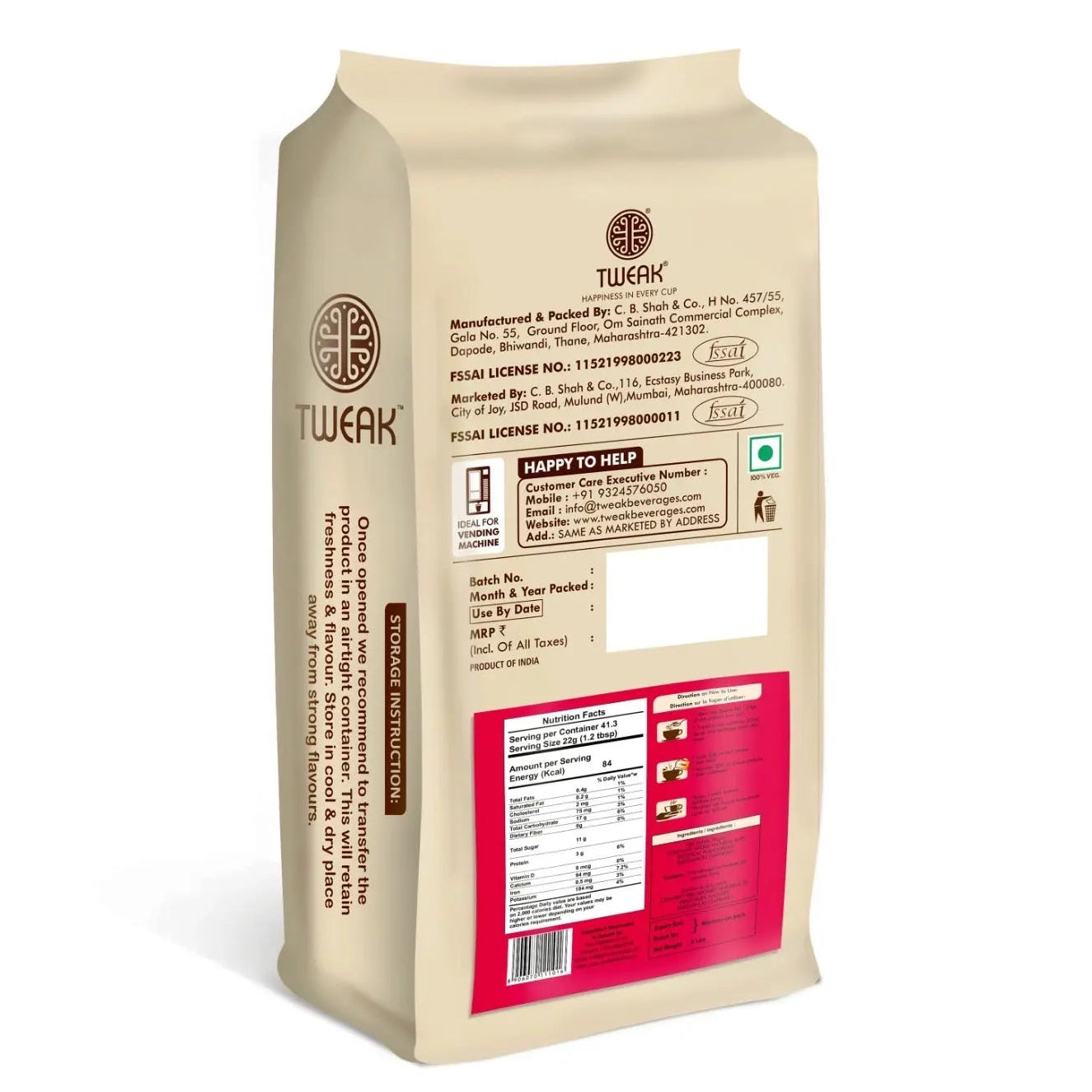 Instant Kesar Doodh Premix (Saffron Milk) – 2 lb | Just Add Hot Water