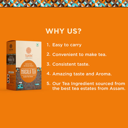 Masala Chai (Instant Masala Tea) – Tweak Masala Tea Sachet Pack (7 × 20 g)