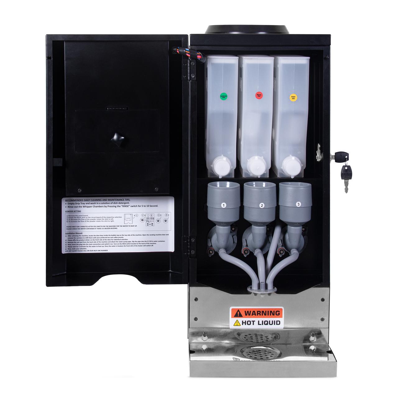 Instant Chai Vending Machine | 3 flavour options (Push Button) Chai Hai